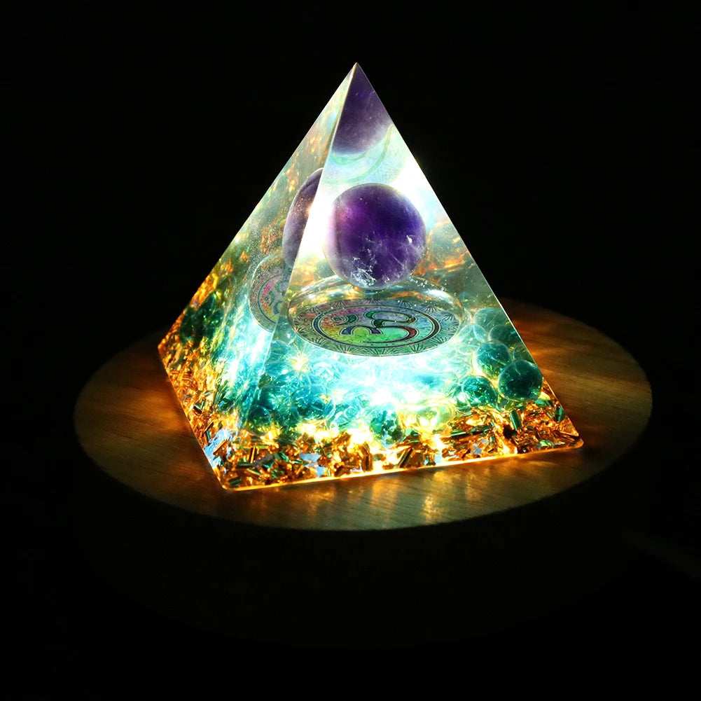 Pyramid Orgone Healing Crystals Energy Generator (20+ designs)