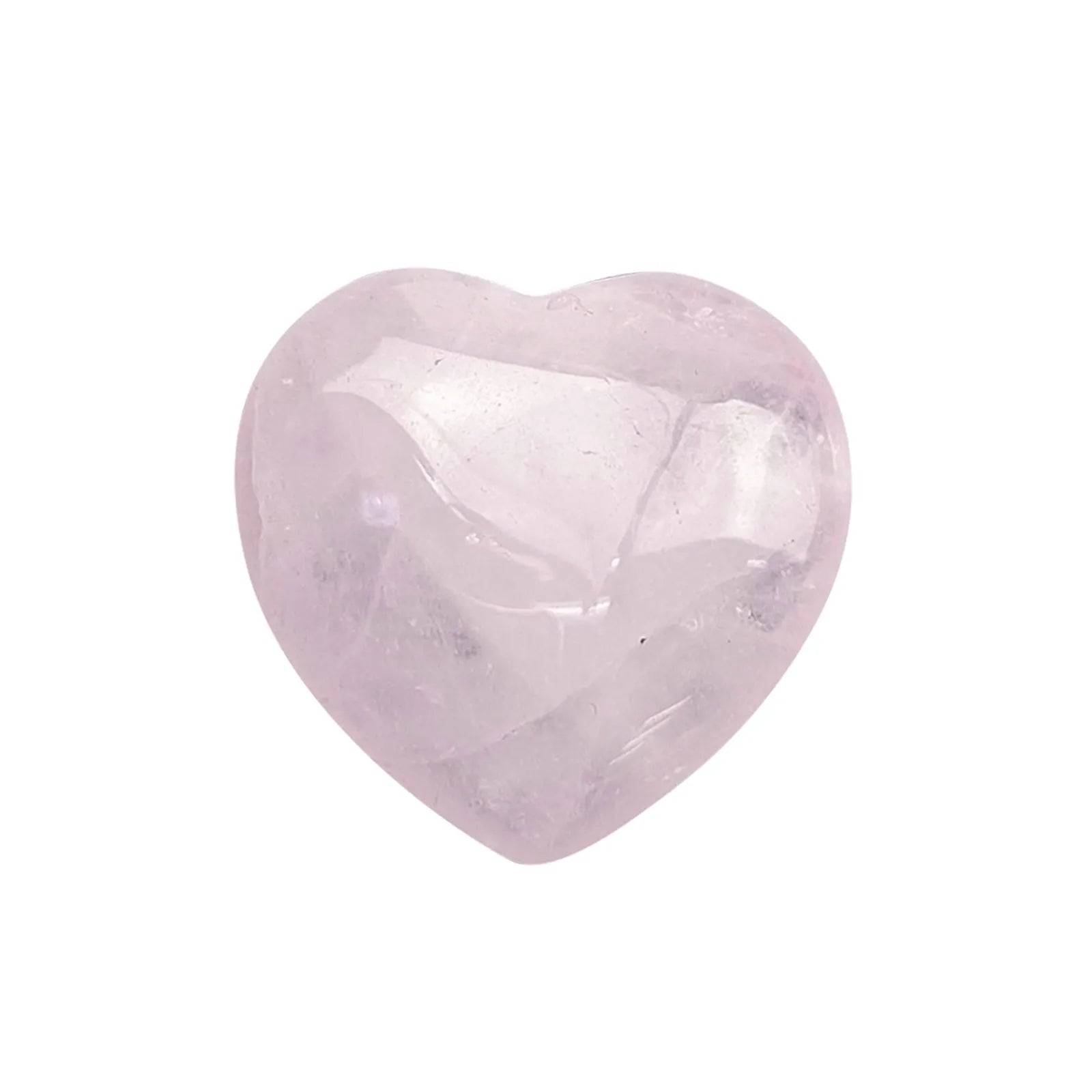 Crystal Natural Rose Quartz Heart Shaped Polished Heart Shaped Gem