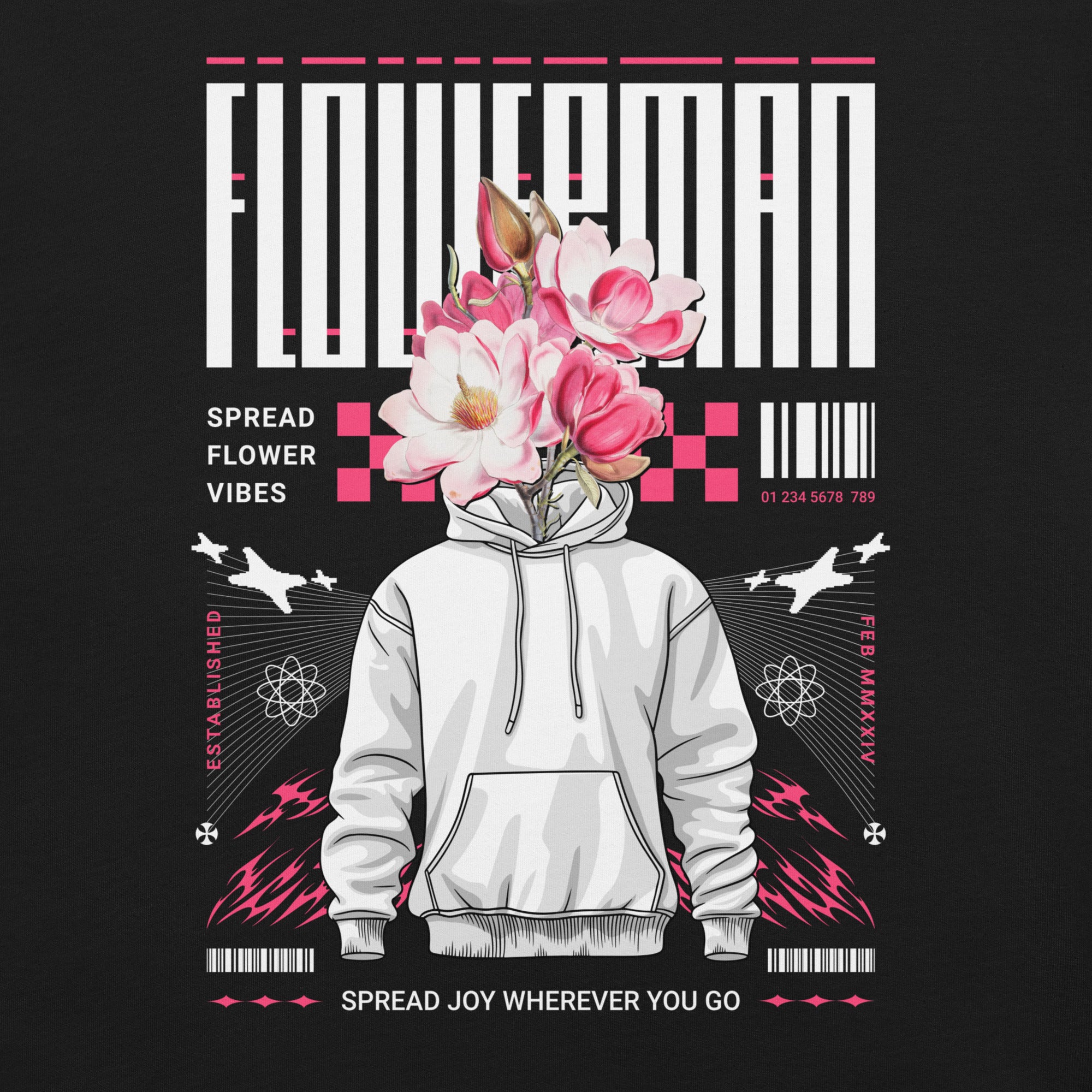 Flower Man Unisex t-shirt